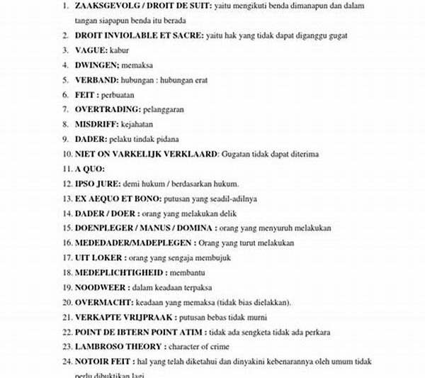 Bahasa Belanda Dalam Istilah Hukum
