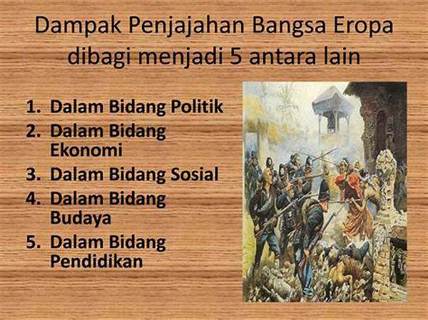 Dampak Sosial Ekonomi Penjajahan