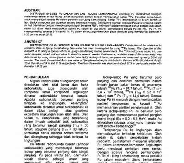 Distribusi Spesies Laut Dalam