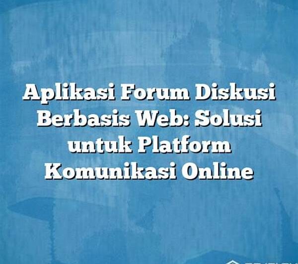 **forum Diskusi Warga Berbasis Aplikasi**