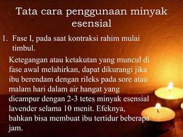 Penggunaan Minyak Esensial Saat Berendam
