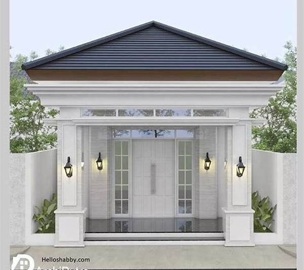 Atap Berbentuk Segitiga Tinggi