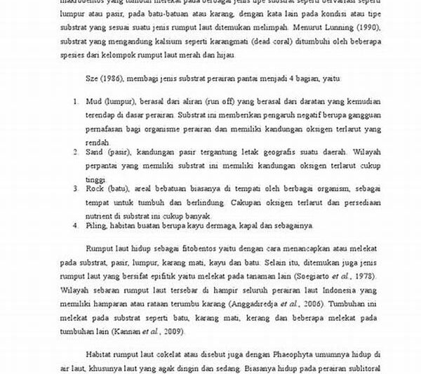 Distribusi Habitat Tanaman Laut