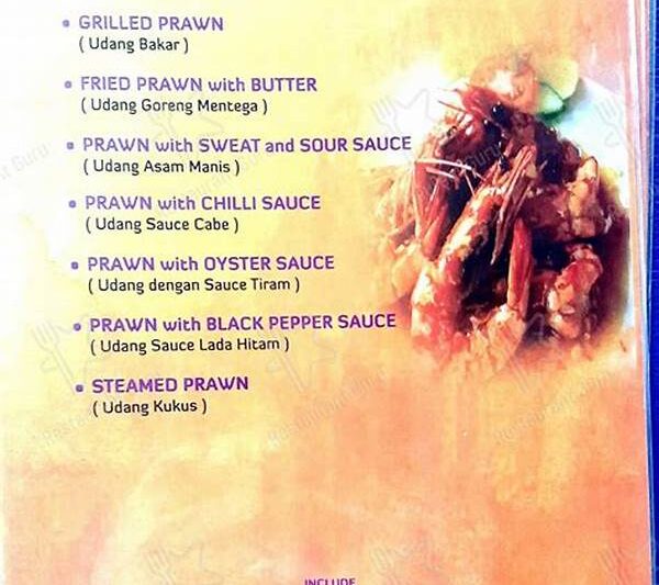 Menu Seafood Restoran Tepi Pantai