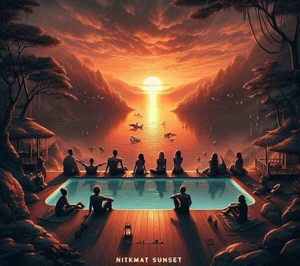 Momen Tenang Menikmati Sunset