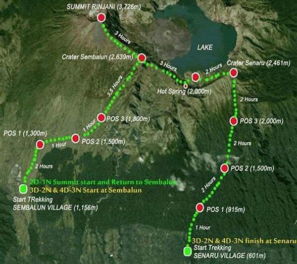 Jalur Pendakian Rinjani Senaru