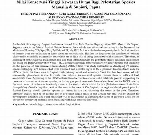 Konservasi Spesies Papua