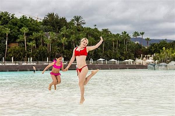 Kesenangan Keluarga Di Resor Air Panas